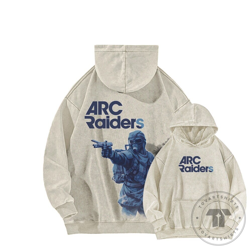ARC Raiders Video Game Character Washed Hoodie