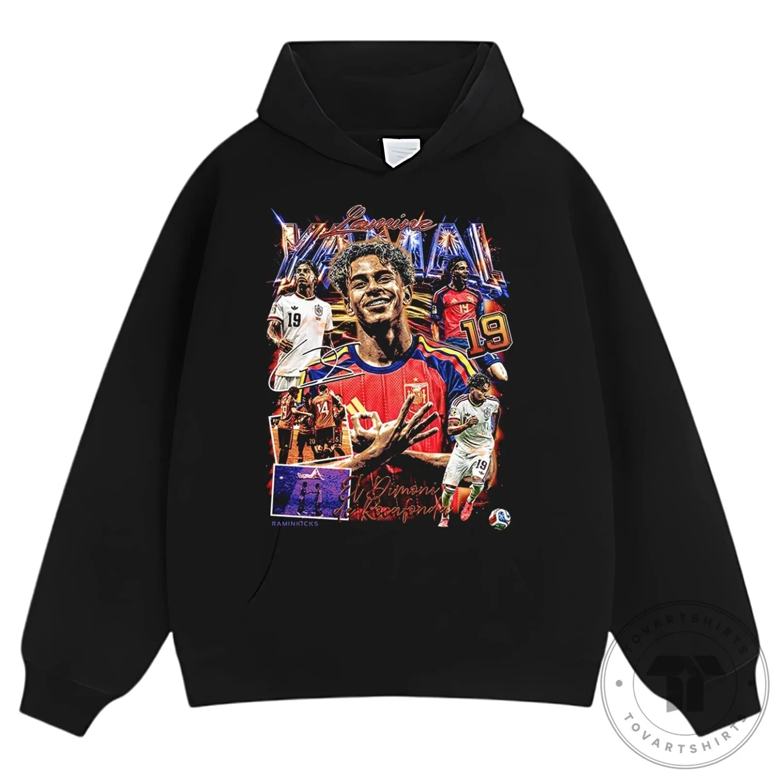 Lamine Yamal Football Player Collage Graphic T-Shirt 17 Lamine Yamal Football Player Collage Graphic T-Shirt