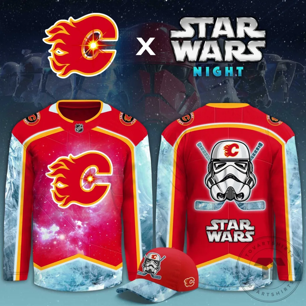 Calgary Flames Star Wars Night Stormtrooper Hockey Jersey Calgary Flames Star Wars Night Stormtrooper Hockey Jersey