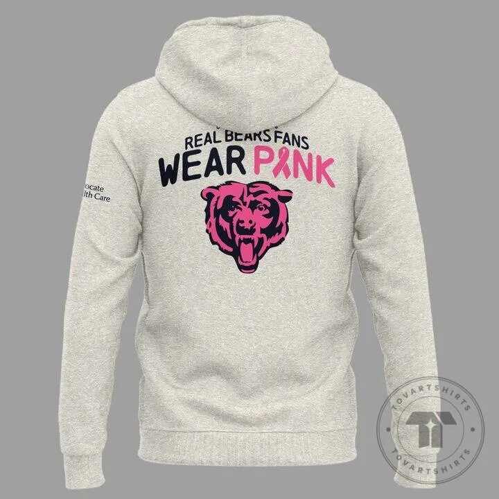 Breast Cancer Awareness Hoodie in Pink for Real Fans of Chicago Bears 12 Breast Cancer Awareness Hoodie in Pink for Real Fans of Chicago Bears