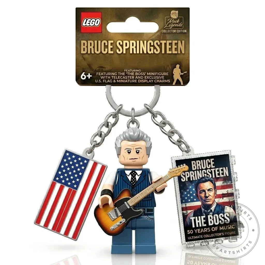 Bruce Springsteen The Boss Lego Minifigure Collector's Edition Keychain 5 Bruce Springsteen The Boss Lego Minifigure Collector's Edition Keychain
