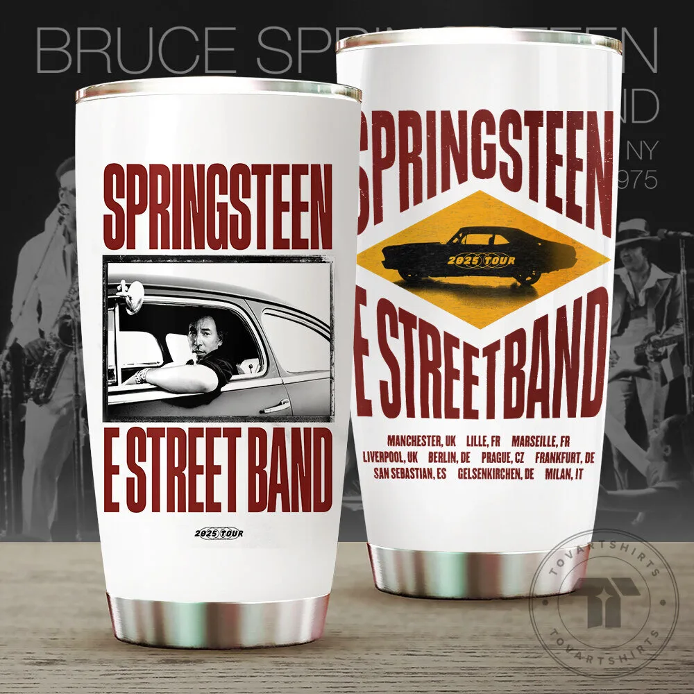 Bruce Springsteen and The E Street Band 2025 Tour Tumbler Cup