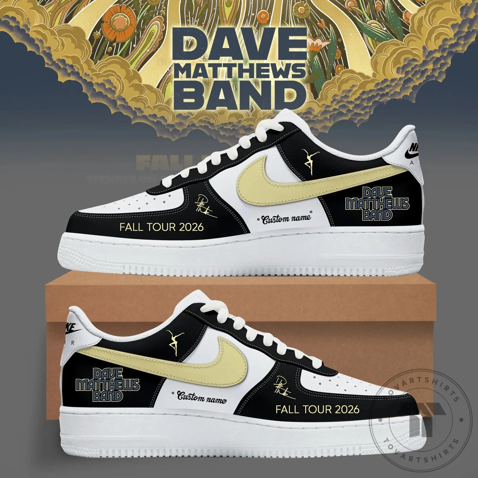 Dave Matthews Band Fall Tour 2026 Custom Name Sneakers