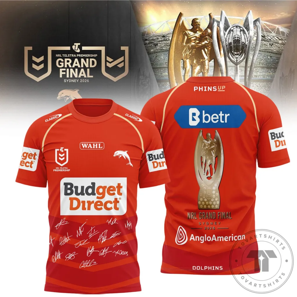 Dolphins NRL Telstra Premiership Grand Final 2026 Rugby League Jersey Dolphins NRL Telstra Premiership Grand Final 2026 Rugby League Jersey