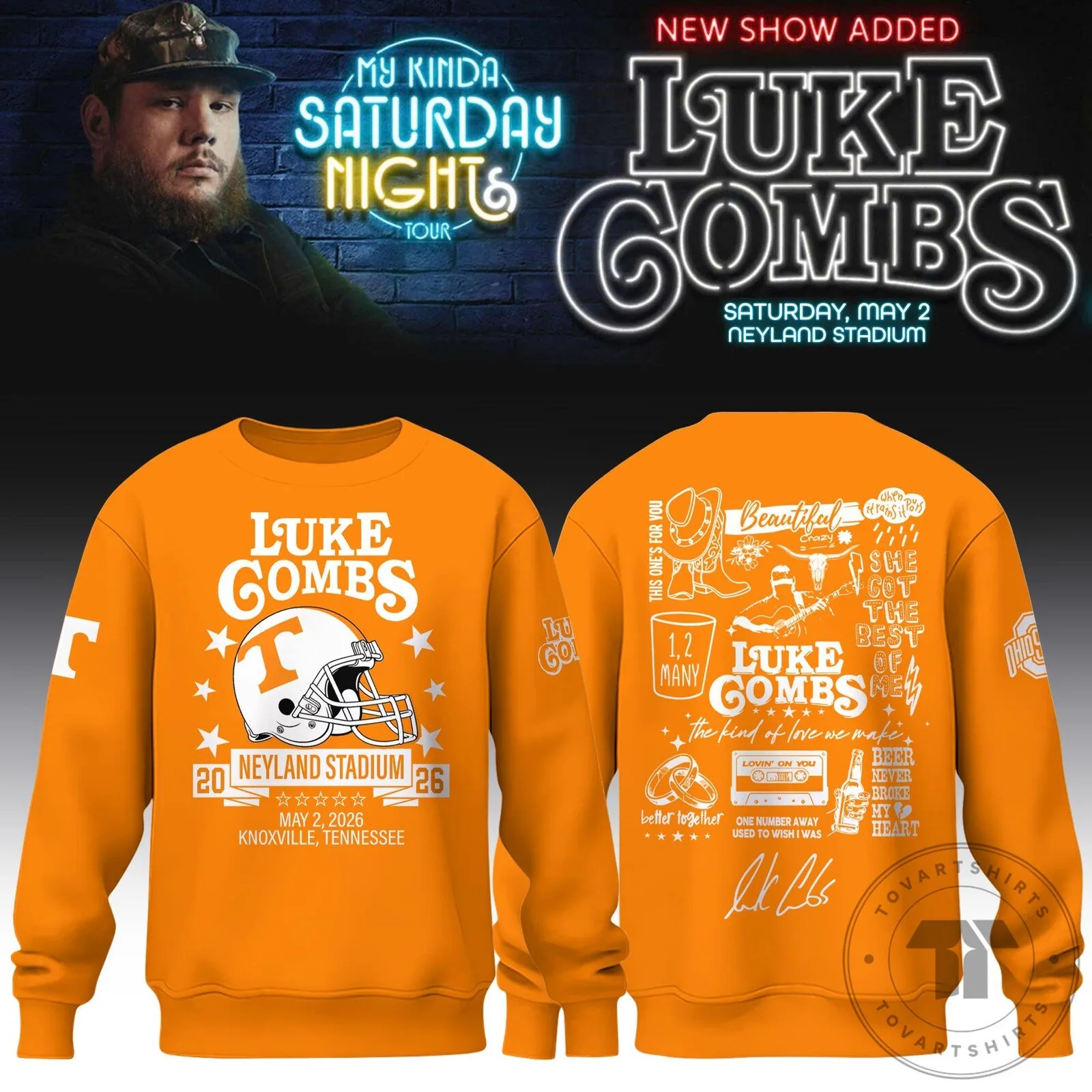 _ Vols x LC ”My Kinda Saturday Night Tour 2026” Limited Edition Sweatshirt - BTF Trend