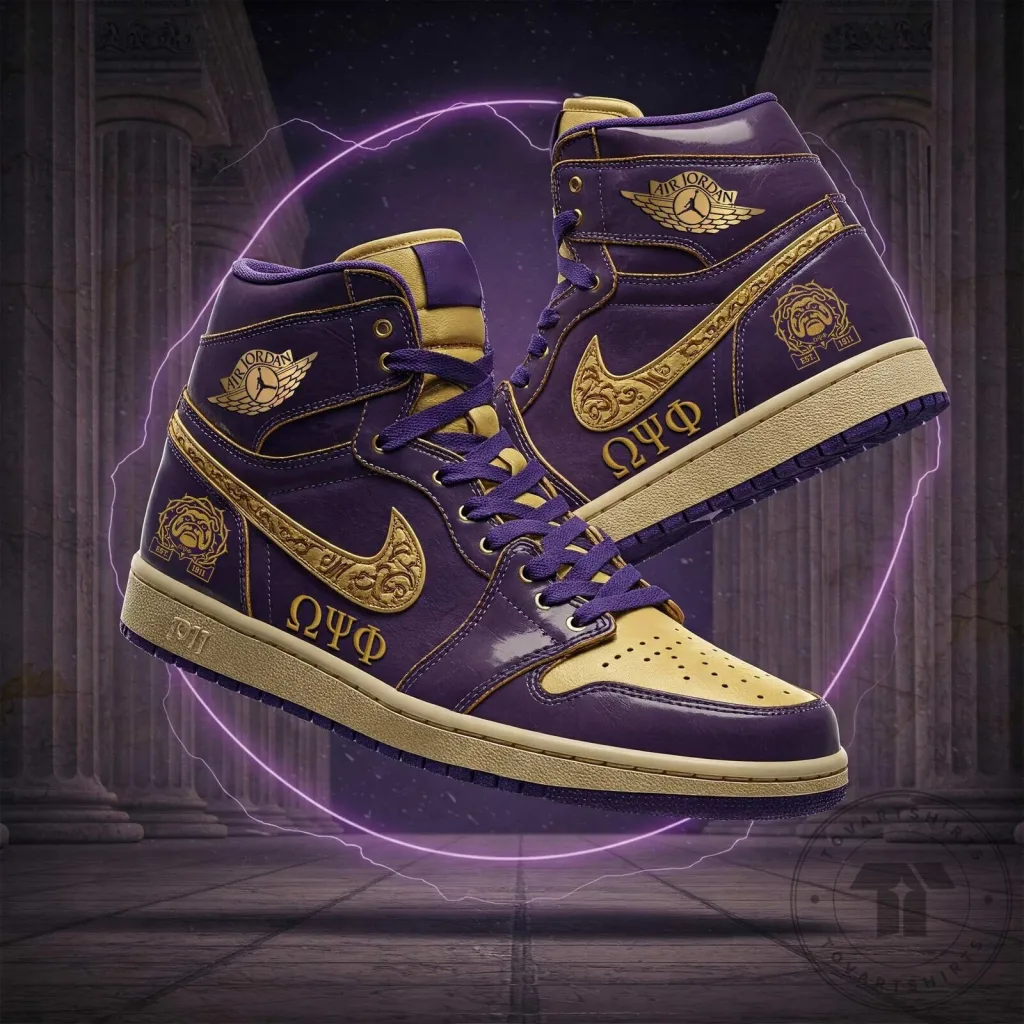 Air Jordan 1 High Top Sneakers for Omega Psi Phi Fraternity Members Air Jordan 1 High Top Sneakers for Omega Psi Phi Fraternity Members