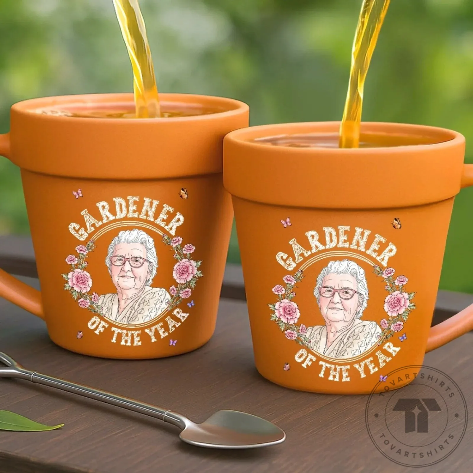 Personalized Gardener Of The Year Plant Pot Ceramic Coffee Mug 10 Personalized Gardener Of The Year Plant Pot Ceramic Coffee Mug