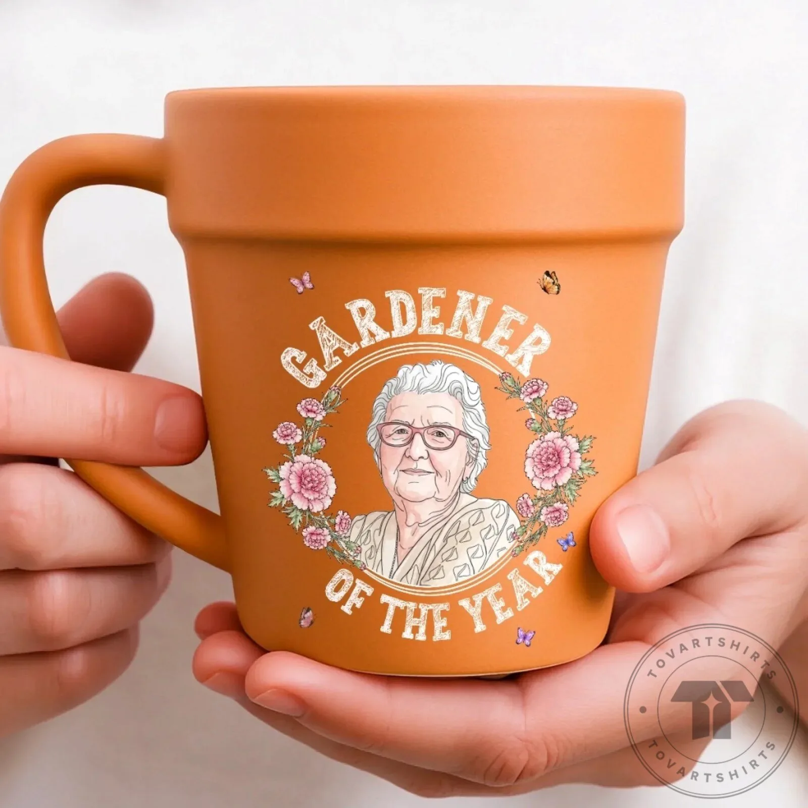 Personalized Gardener Of The Year Plant Pot Ceramic Coffee Mug 11 Personalized Gardener Of The Year Plant Pot Ceramic Coffee Mug