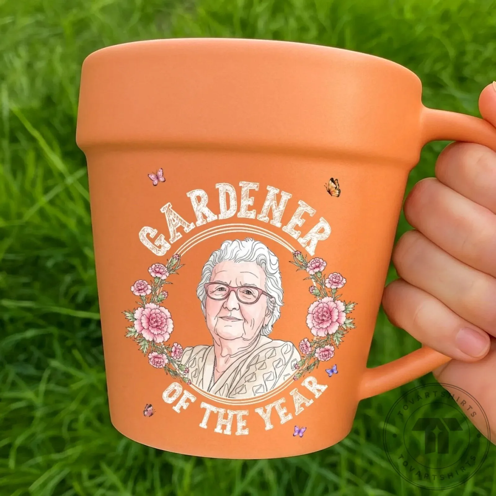 Personalized Gardener Of The Year Plant Pot Ceramic Coffee Mug 12 Personalized Gardener Of The Year Plant Pot Ceramic Coffee Mug