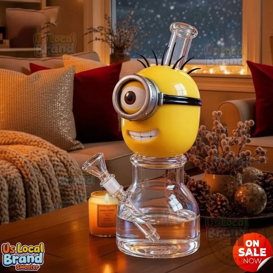 Minions Despicable Me Cartoon Character Glass Water Pipe Bong 7 Minions Despicable Me Cartoon Character Glass Water Pipe Bong
