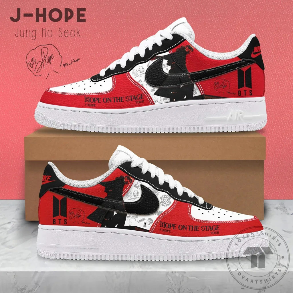 BTS J-Hope Jung Ho Seok Hope On The Street Tour Custom Sneakers BTS J-Hope Jung Ho Seok Hope On The Street Tour Custom Sneakers