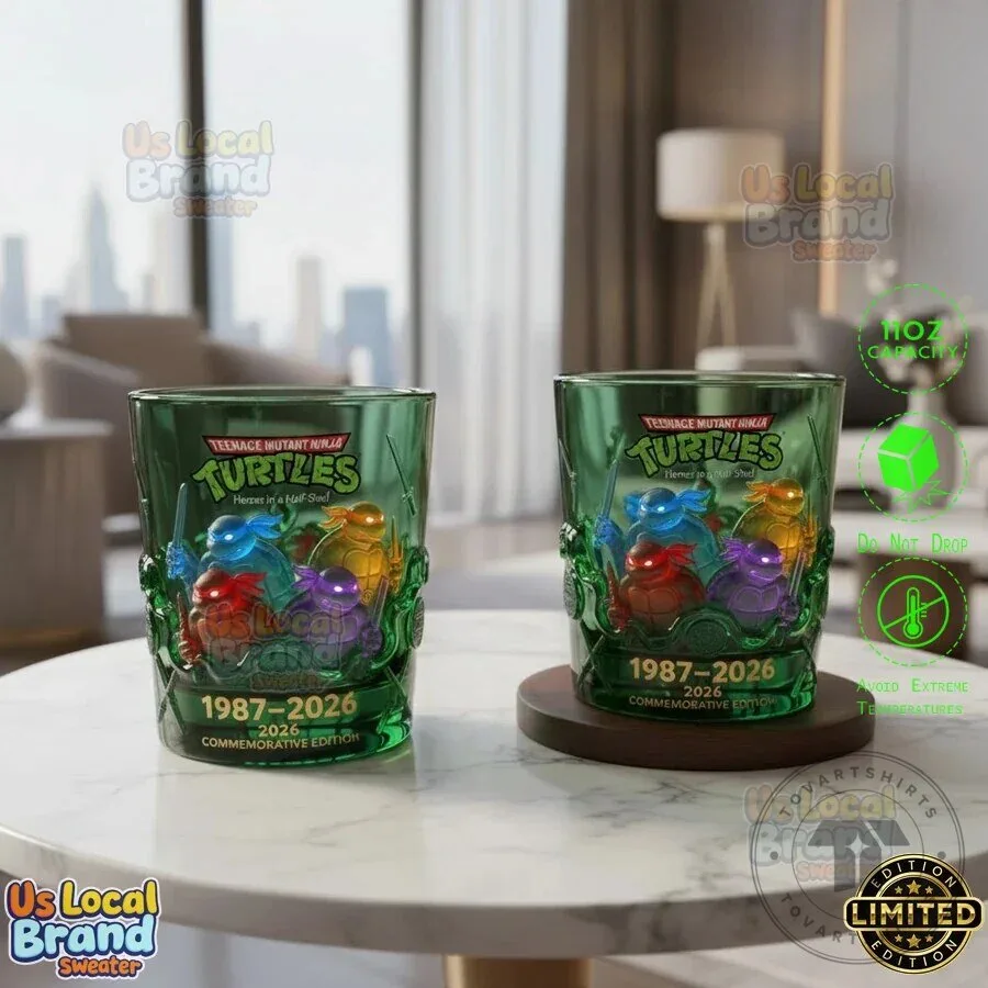 Teenage Mutant Ninja Turtles Heroes in a Half Shell Commemorative Drinking Glass
