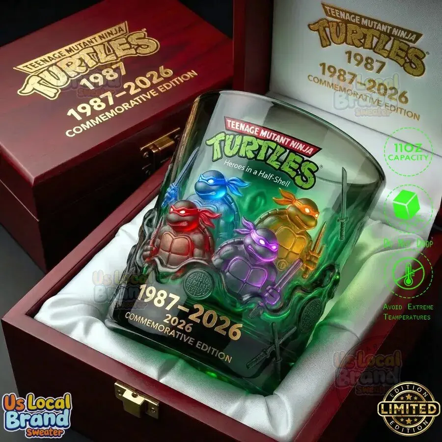 Teenage Mutant Ninja Turtles Heroes in a Half Shell Commemorative Drinking Glass 7 Teenage Mutant Ninja Turtles Heroes in a Half Shell Commemorative Drinking Glass