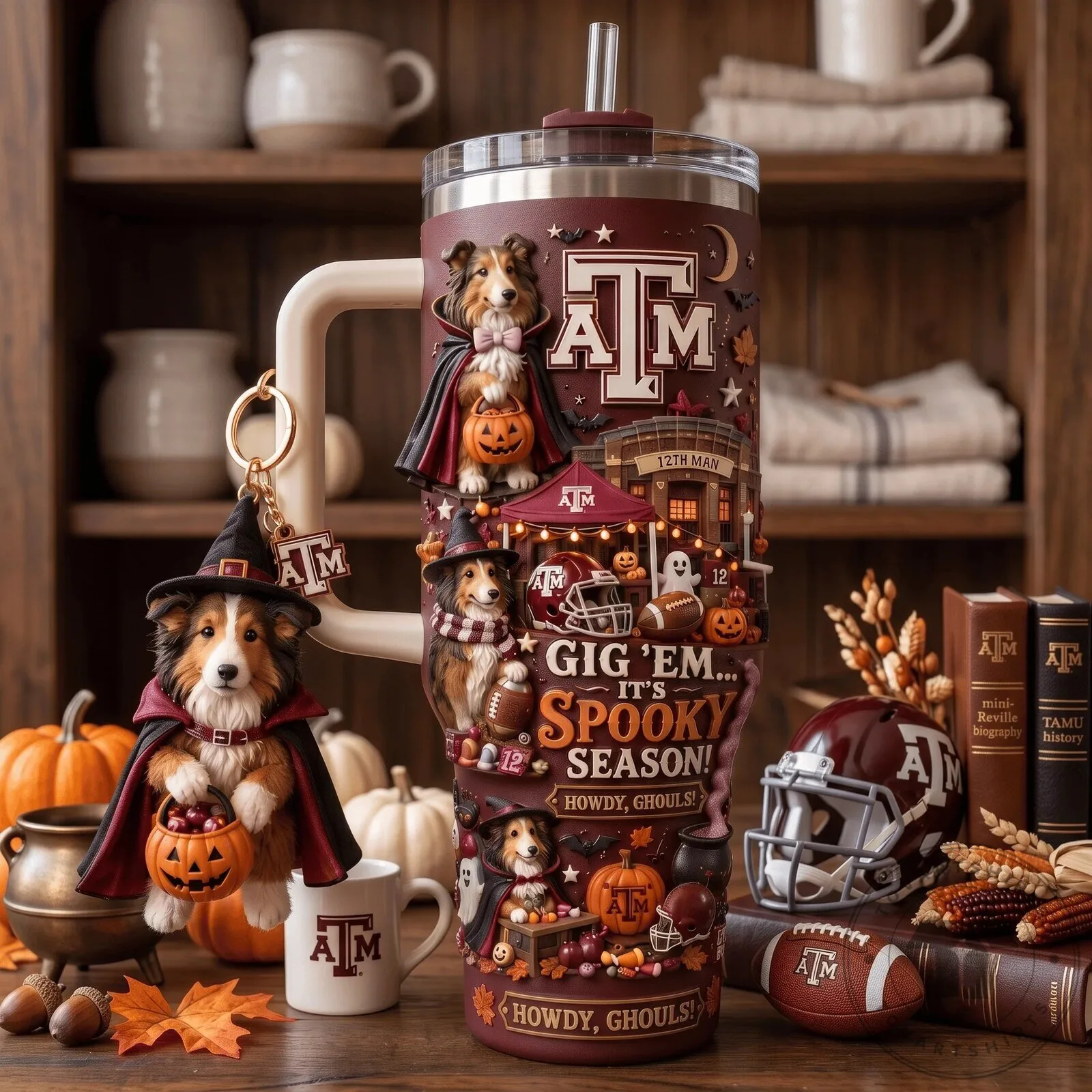 Texas A&M Aggies Halloween Spooky Season Howdy Ghouls Tumbler 9 Texas A&M Aggies Halloween Spooky Season Howdy Ghouls Tumbler