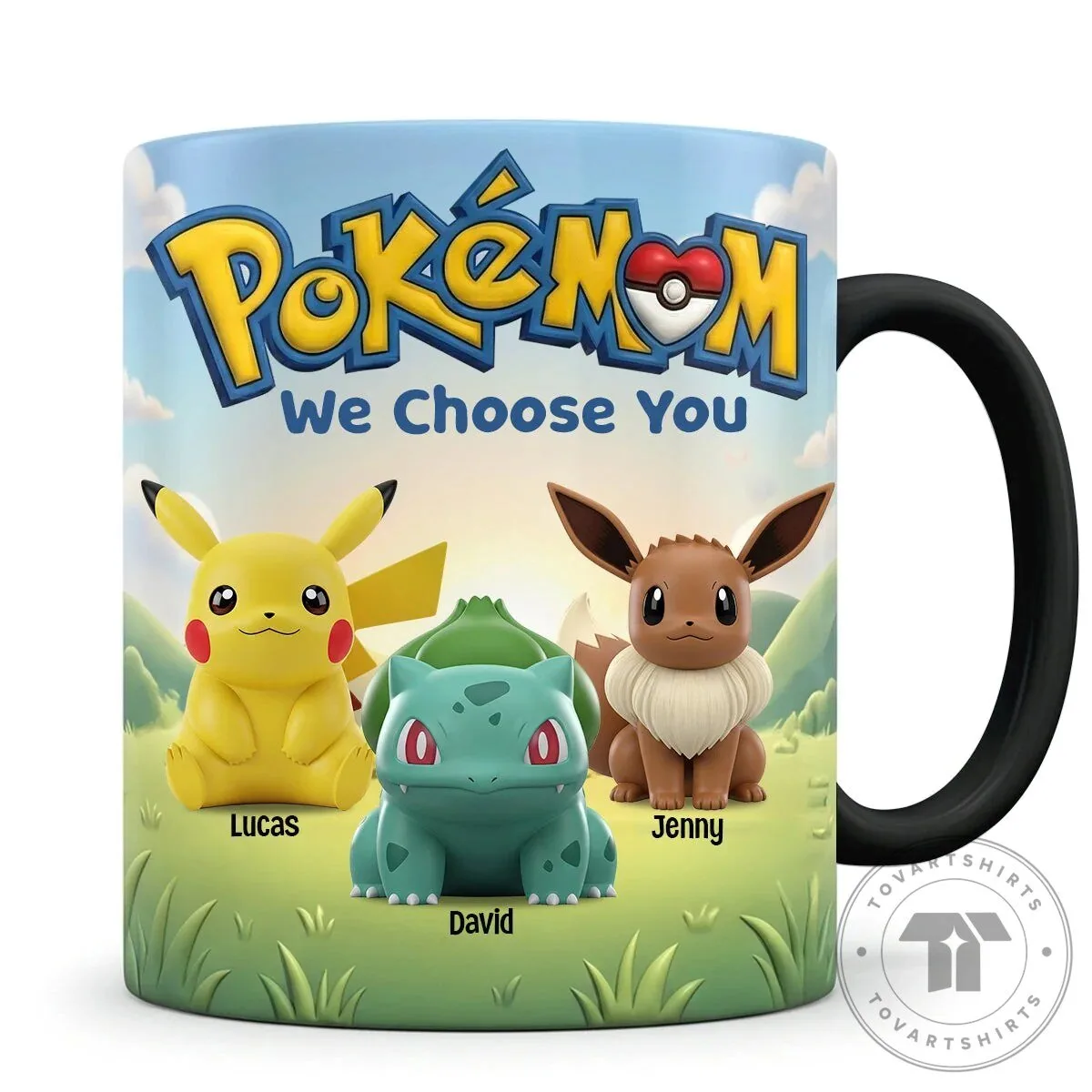 Pokemon We Choose You Pikachu Eevee Bulbasaur Personalized Coffee Mug 11 Pokemon We Choose You Pikachu Eevee Bulbasaur Personalized Coffee Mug