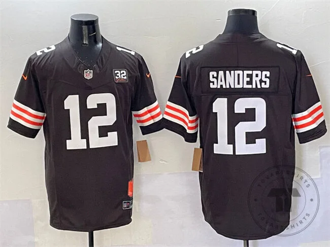 Cleveland Browns Shedeur Sanders Number 12 Football Jersey