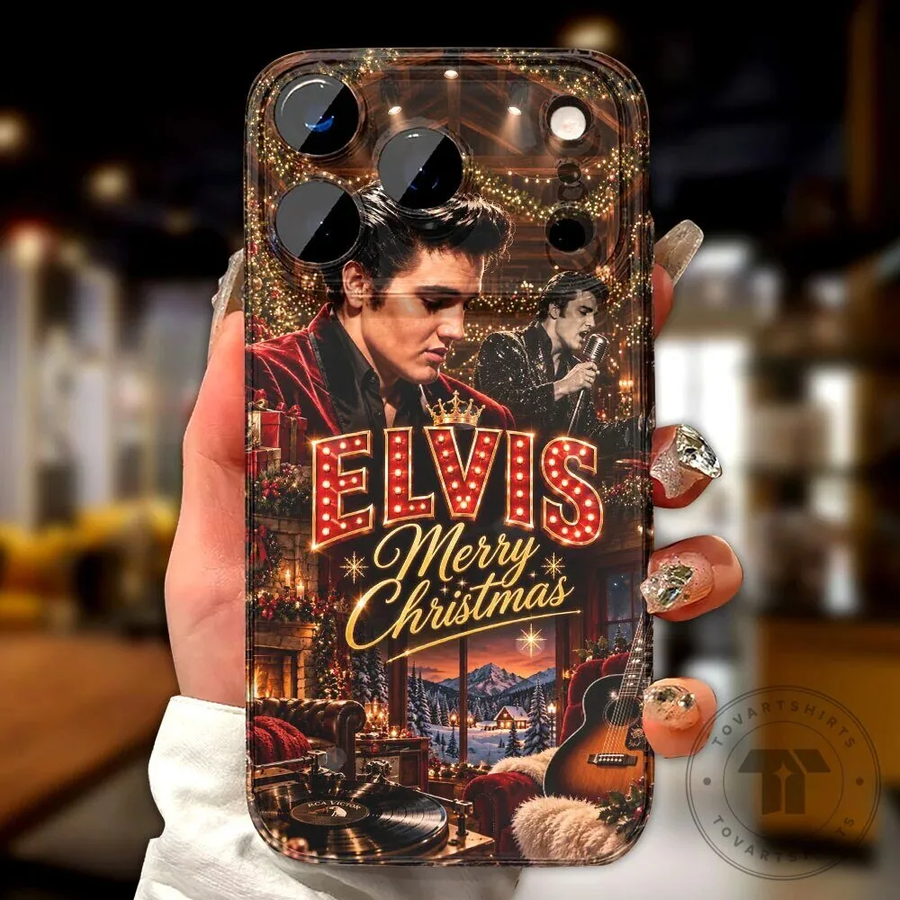 Elvis Presley Merry Christmas Festive Holiday Phone Case
