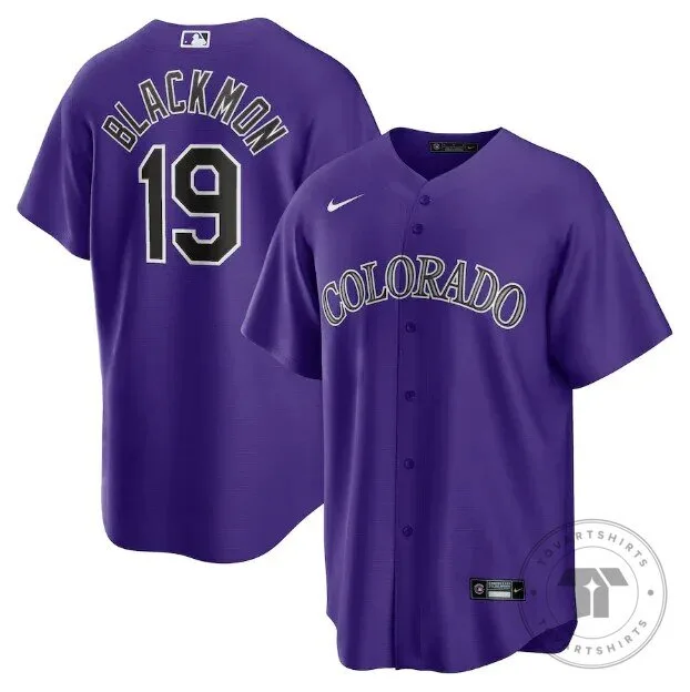 Colorado Rockies Charlie Blackmon Purple Baseball Jersey