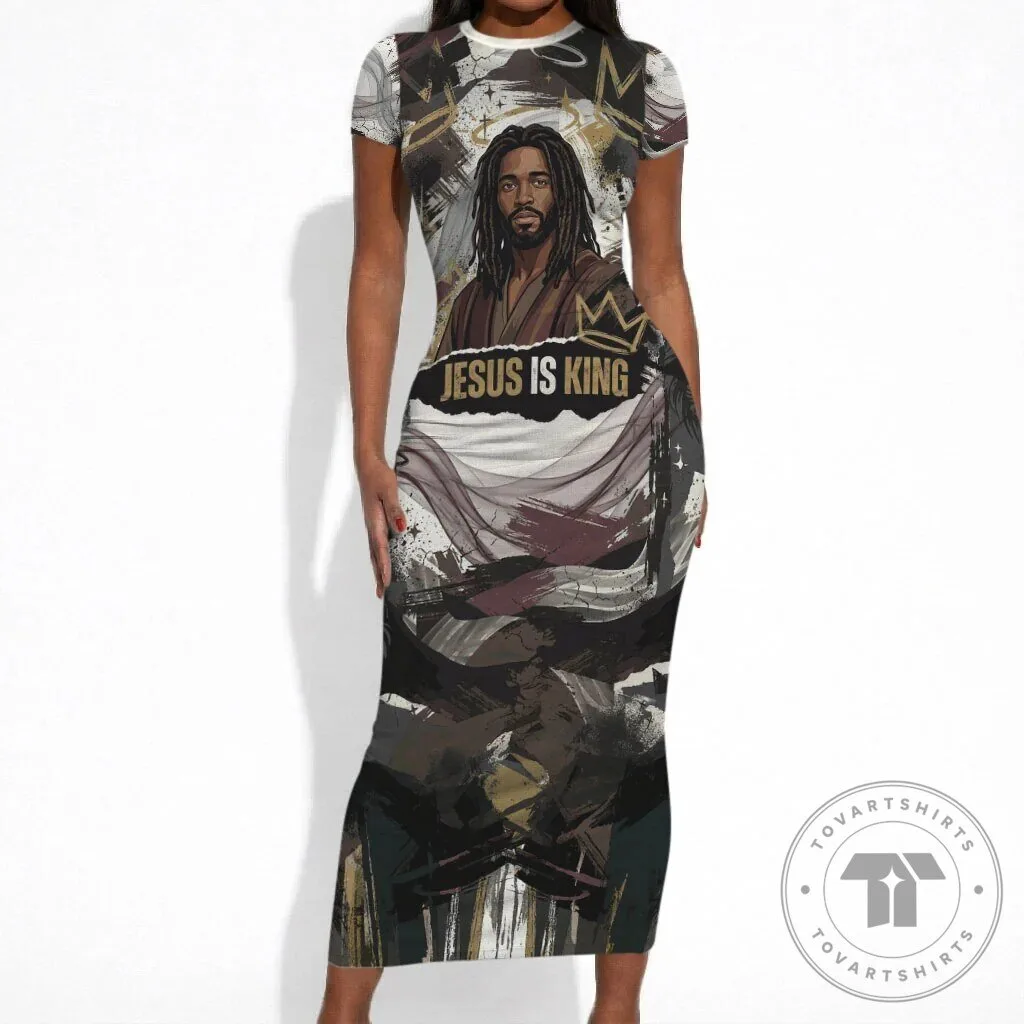Jesus Is King Lion Of Judah Christian Religious Faith Bodycon Dress