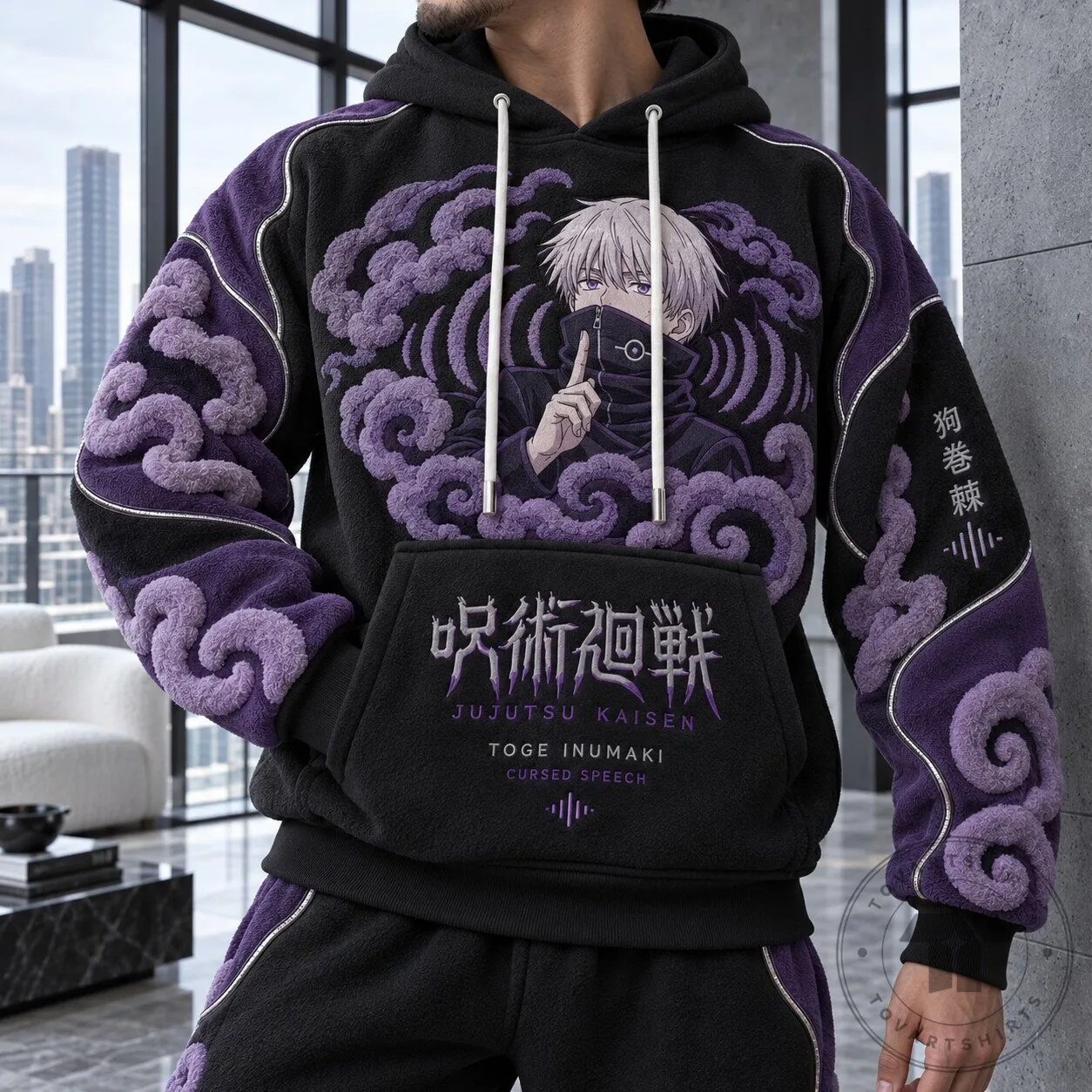 Jujutsu Kaisen Toge Inumaki Cursed Speech Anime Hoodie 1 Jujutsu Kaisen Toge Inumaki Cursed Speech Anime Hoodie