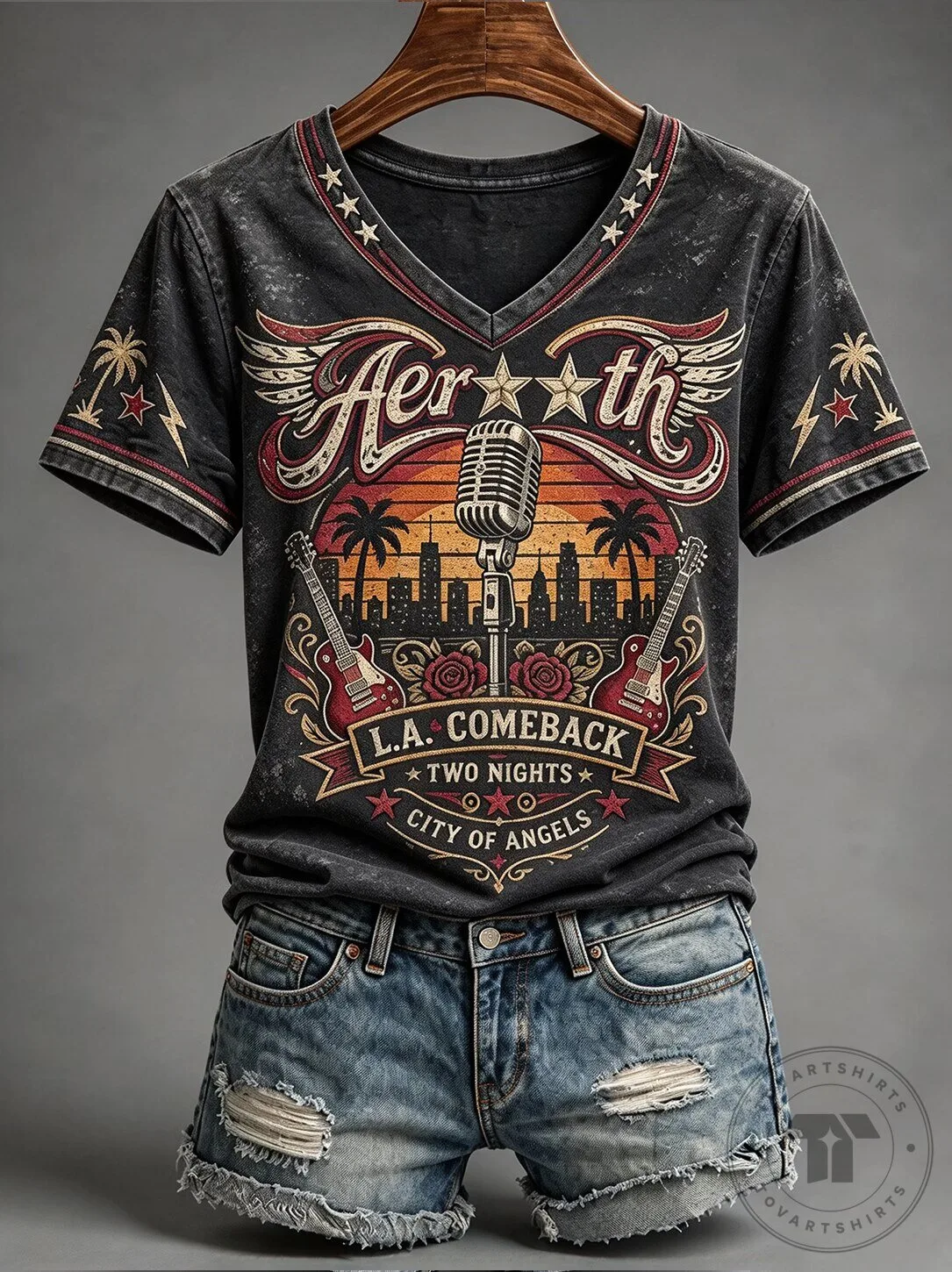 Aerosmith LA Comeback Two Nights City of Angels Concert T-Shirt