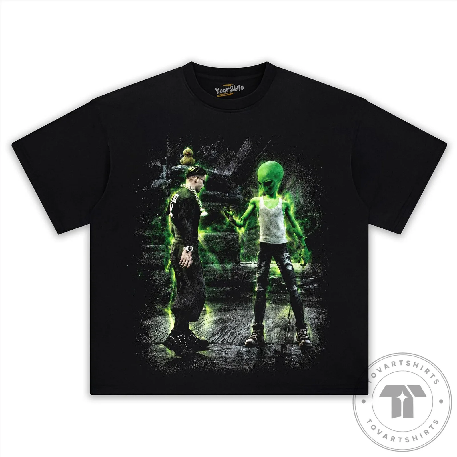 Yeat and Fortnite Alien Glow Graphic Black T-Shirt 11 Yeat and Fortnite Alien Glow Graphic Black T-Shirt