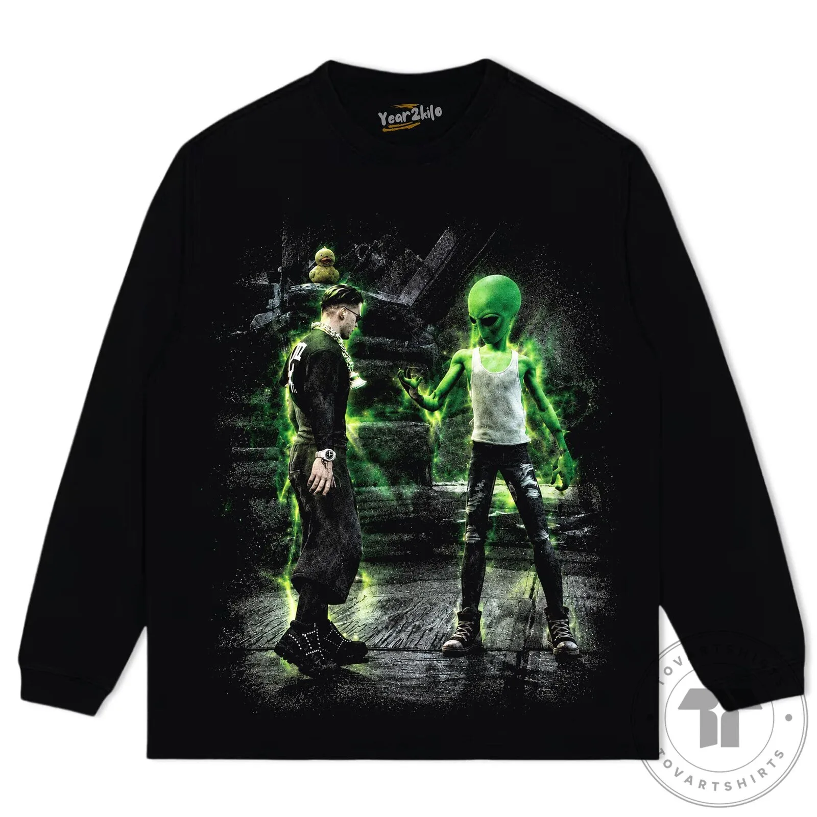 Yeat and Fortnite Alien Glow Graphic Black T-Shirt 15 Yeat and Fortnite Alien Glow Graphic Black T-Shirt