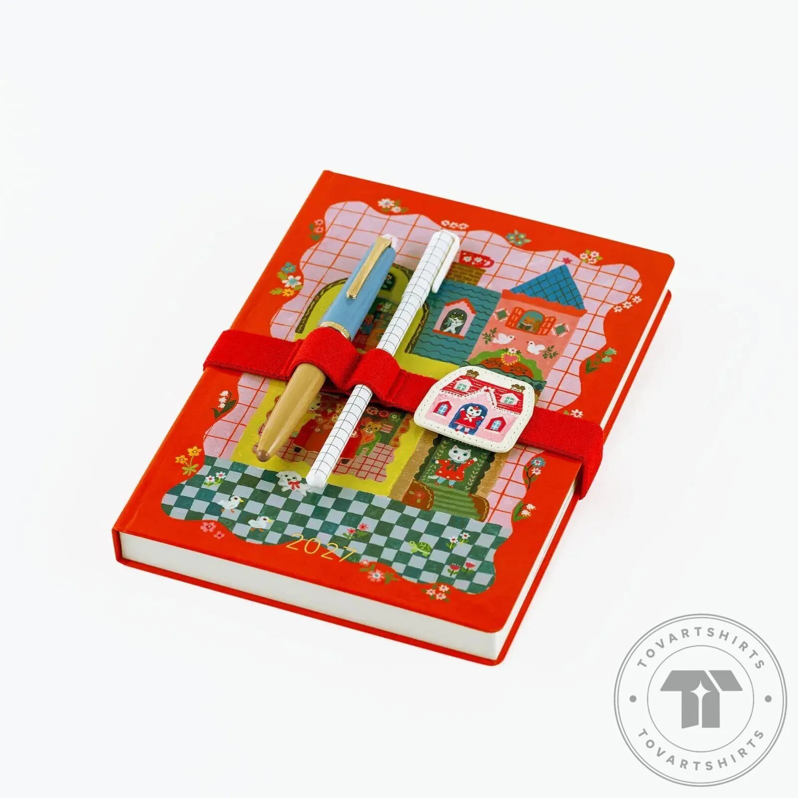 White Cat Yumi Kitagishi Hobonichi Book Band with Charm 4 White Cat Yumi Kitagishi Hobonichi Book Band with Charm