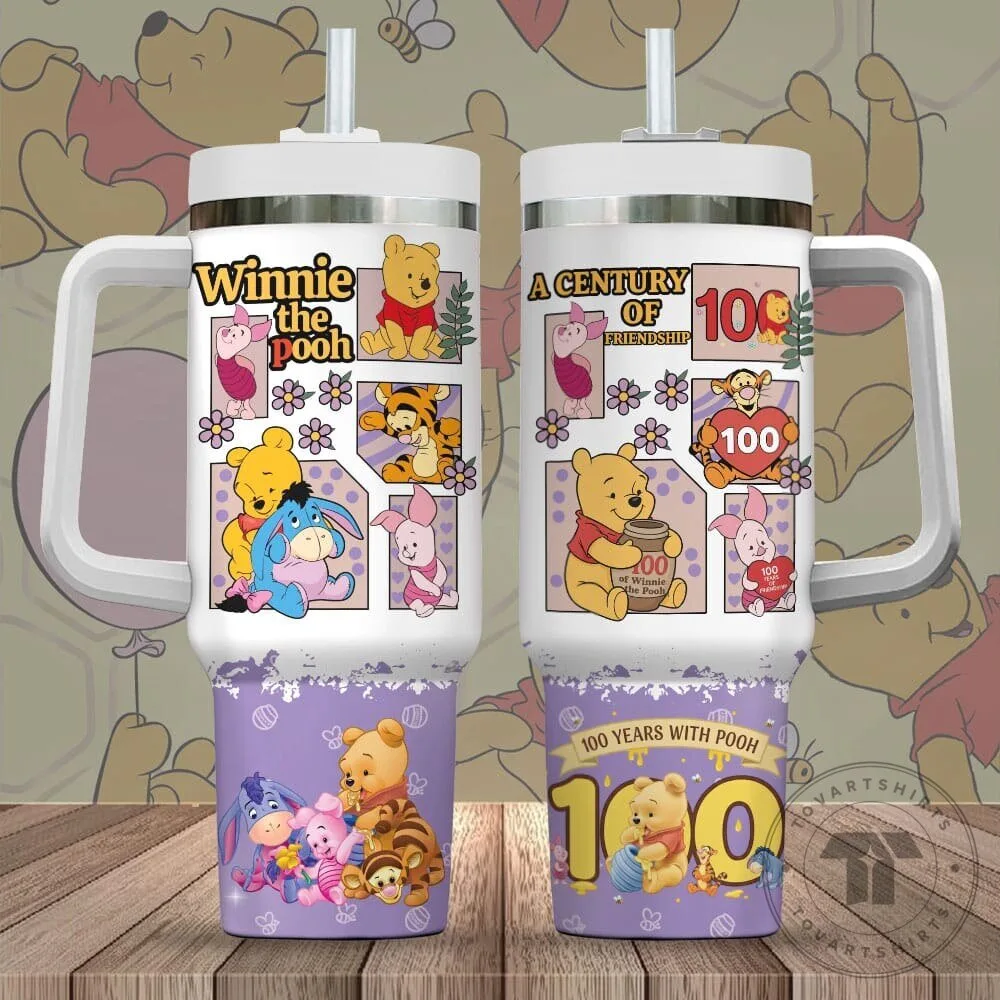 Winnie The Pooh 100 Years Of Friendship Insulated Stainless Steel Tumbler