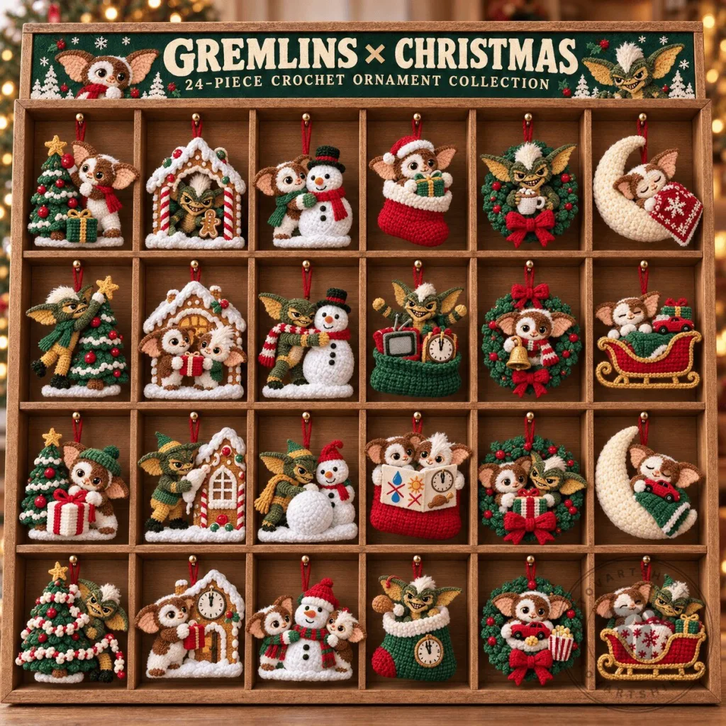 Gremlins Christmas Crochet Ornament Collection Gremlins Christmas Crochet Ornament Collection