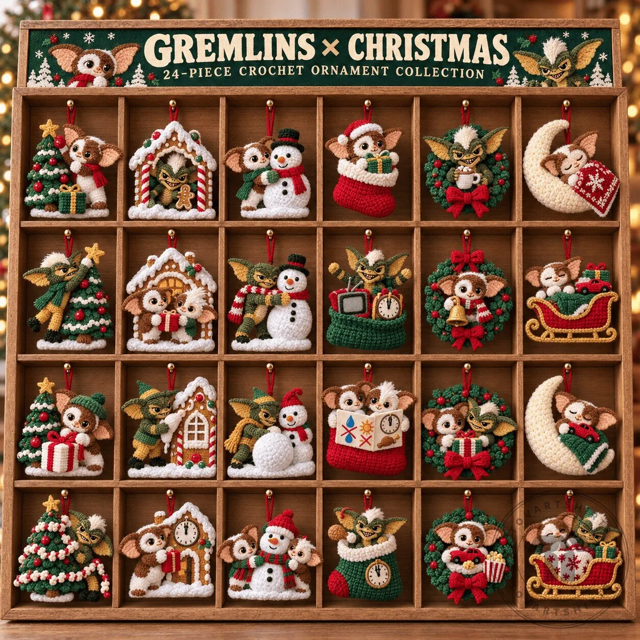 Gremlins Christmas Crochet Ornament Collection