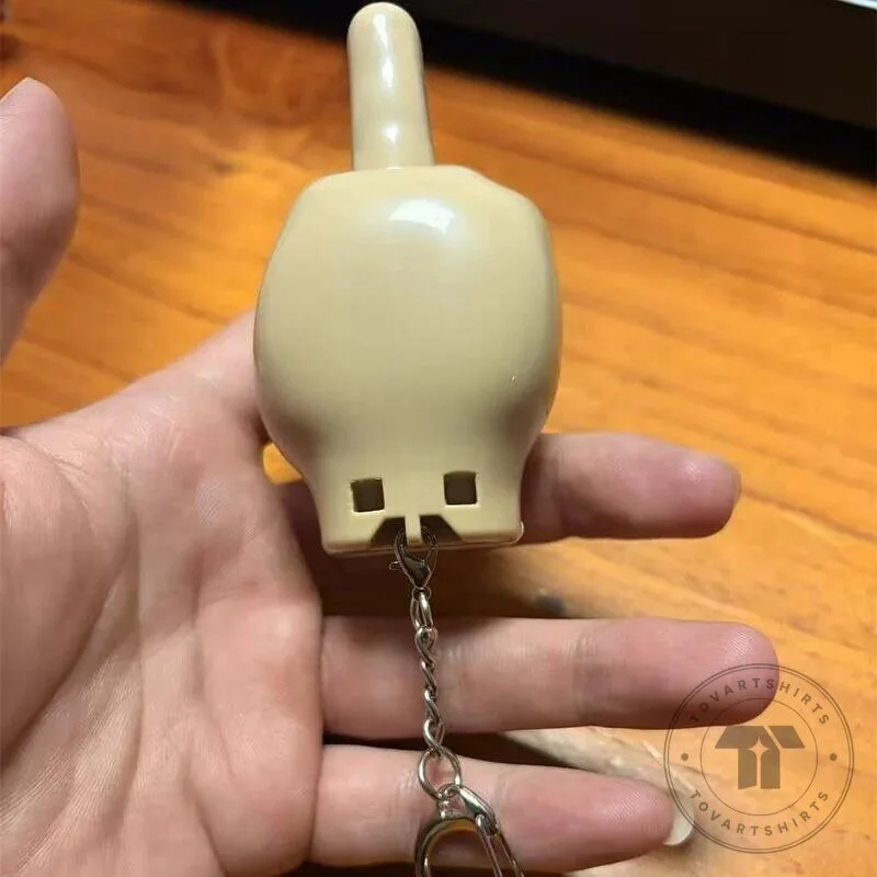 Middle Finger Retractable Prank Keychain and Phone Holder Set 10 Middle Finger Retractable Prank Keychain and Phone Holder Set