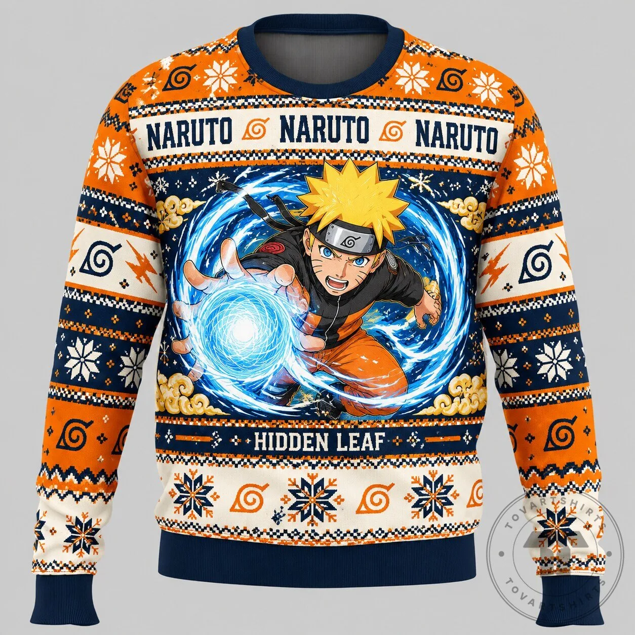 Naruto Uzumaki Hidden Leaf Village Ugly Christmas Sweater