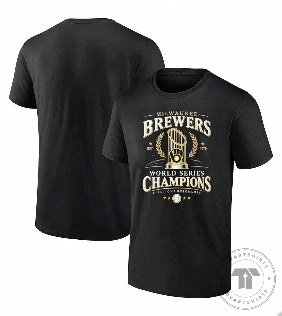 Milwaukee Brewers World Series Champions First Championship T-Shirt 1 Milwaukee Brewers World Series Champions First Championship T-Shirt
