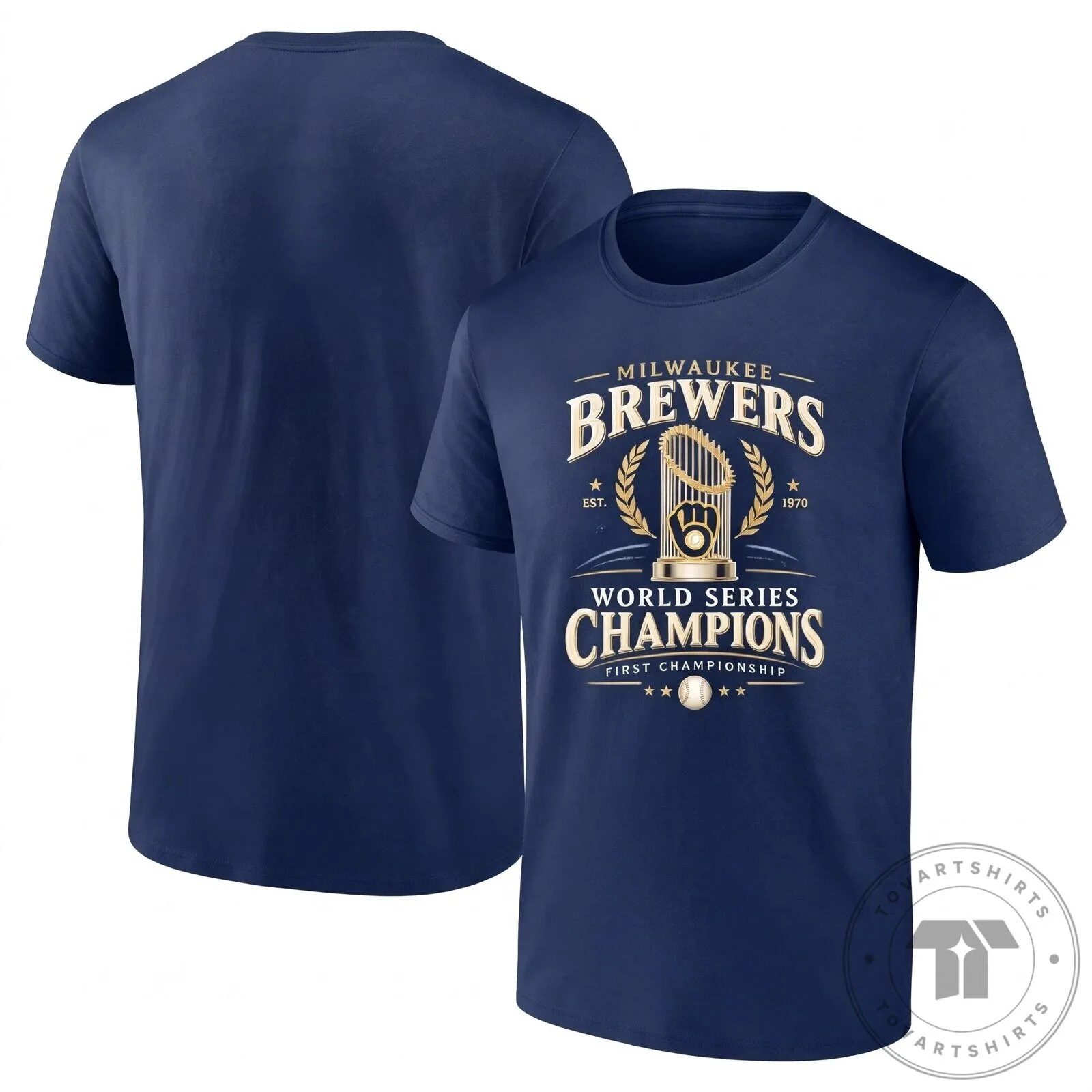 Milwaukee Brewers World Series Champions First Championship T-Shirt 9 Milwaukee Brewers World Series Champions First Championship T-Shirt