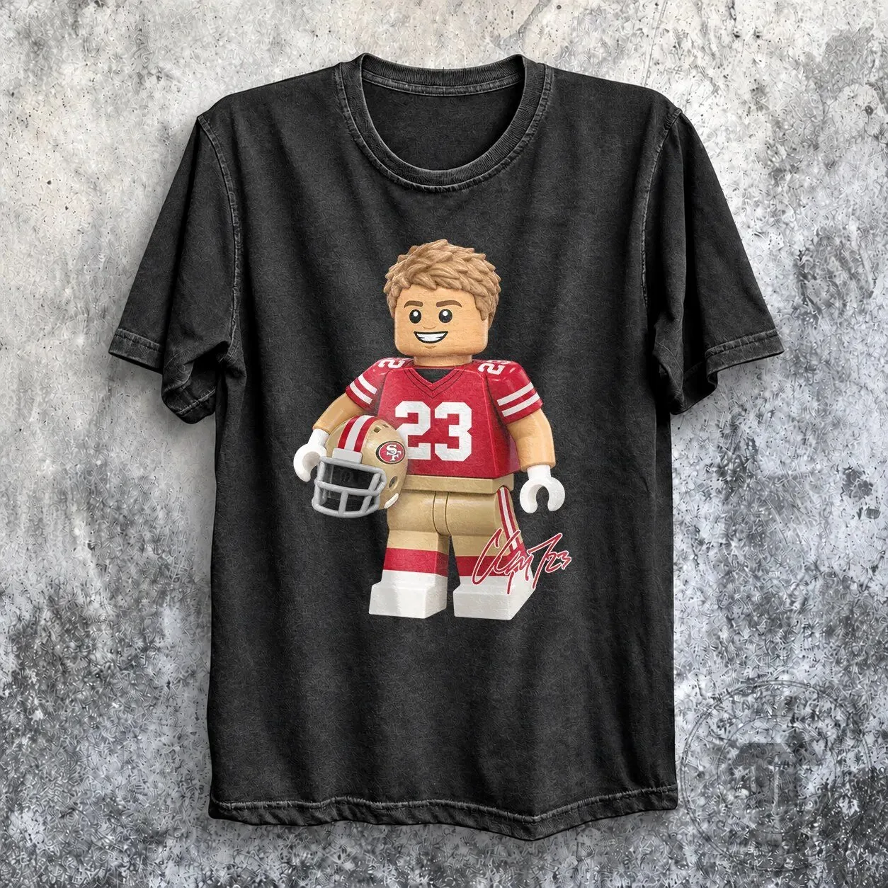 Christian McCaffrey San Francisco 49ers Football Player Lego T-Shirt 6 Christian McCaffrey San Francisco 49ers Football Player Lego T-Shirt